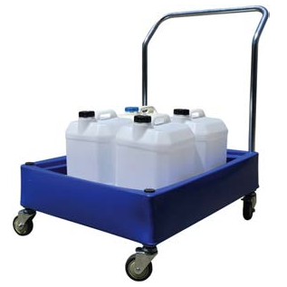 MXP4002 - POLY BUNDED TROLLEY FOR 4 X 25 CANS 
