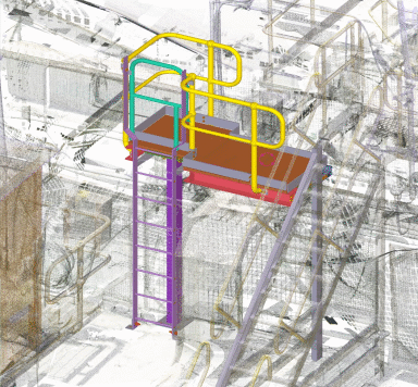 REGIS Hydraulic Pump Access Platform – 3D Modelling & Fabrication Drawings